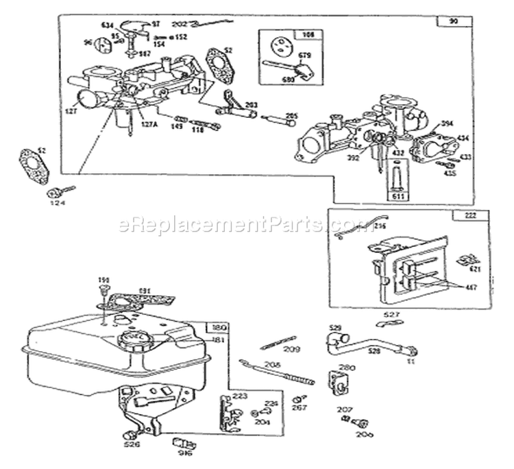 Page A Diagram and Parts List for 9446-2  Briggs and Stratton Generator
